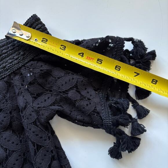 NWT Charming Charlie Sz XS Black Lace Dress Wednesday Addams Costume - Picture 10 of 12